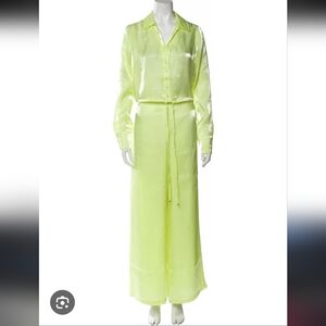 House of Harlow 1960 Light Green Shimmering Pant Set
